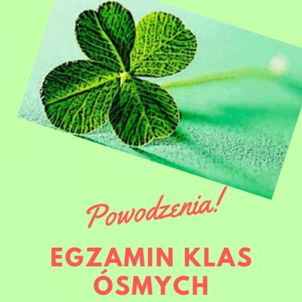 EGZAMIN  ÓSMOKLASISTY