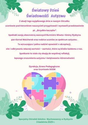 Światowy Dzień Świadomości Autyzmu